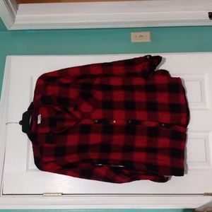 Red/Black Check Button Up Shirt